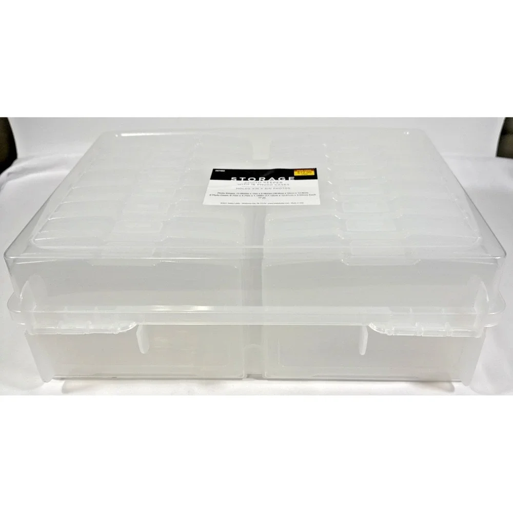 Hobby Lobby Photo Keeper Storage Case 16 Inner Cases Clear 4x6 Organizer